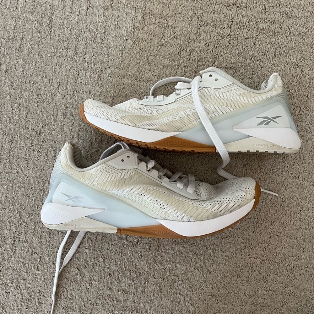 Reebok Nano.x1 Women's Cream and White Athletic Shoes.